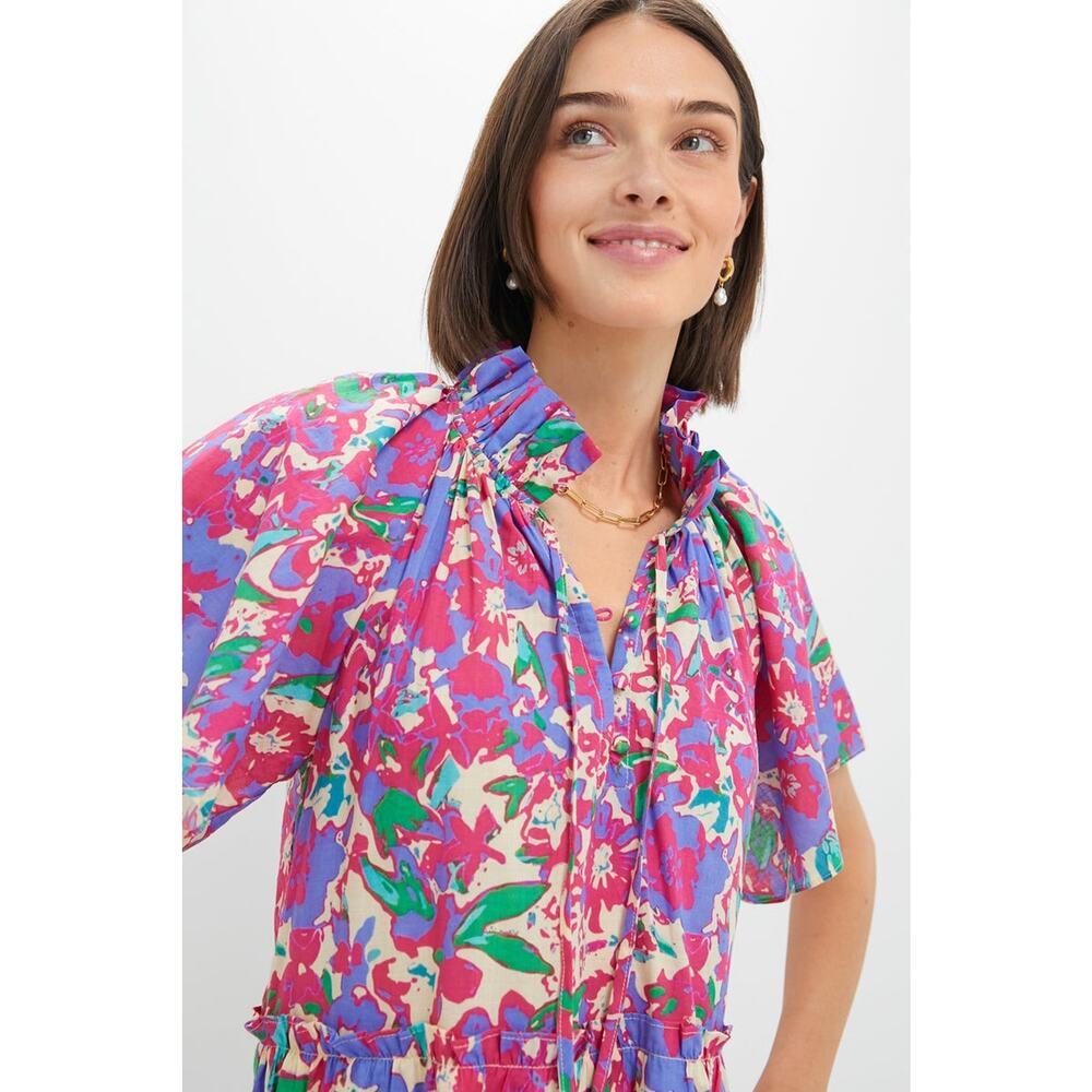 HYACINTH HOUSE Magenta Multi Floral Thea Mini Dress Size XL NWT - Picture 6 of 8